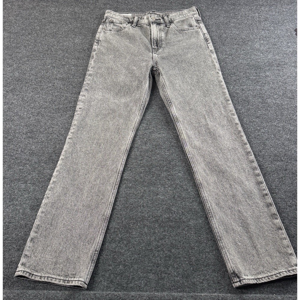 Gap 90s Straight Jeans Womens 29/8R Black Wash High Rise